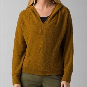 Antique Bronze Women’s prAna Hooded Quarter Zip Jacket Size L